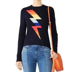 525 America Sweater with Colorful Lightning Bolt Size Medium